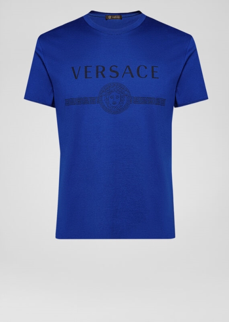 Versace Sustainable Logo Slim Fit T-shirt Herr - 396801QTE